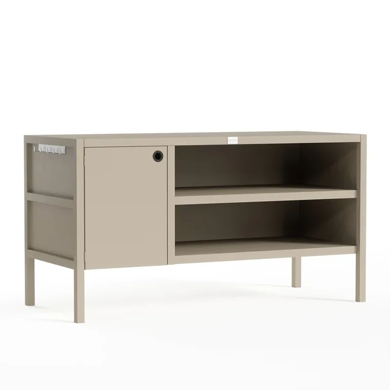 Dvisluoksnė lauko virtuvės spintelė su durimis