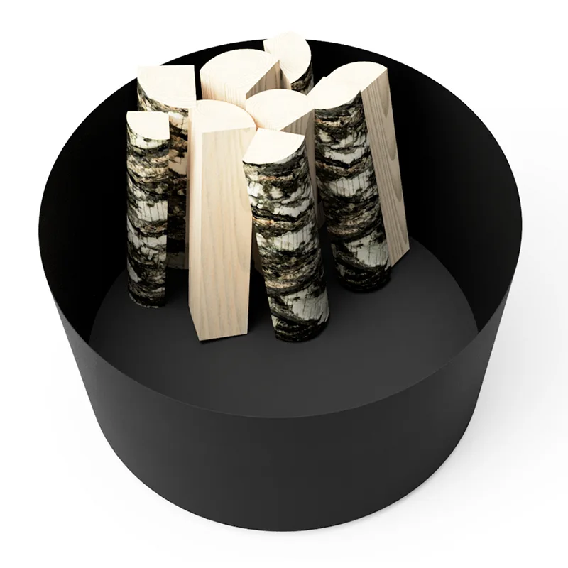 Galvanised Metal Round Outdoor Planter