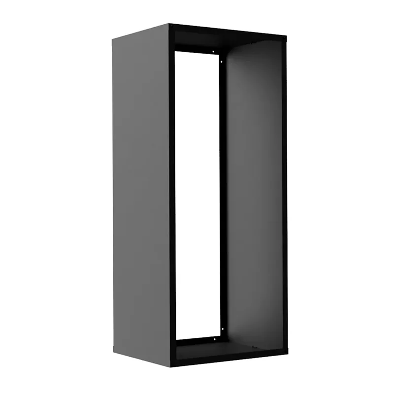 Lengvai surenkama moderni malkų saugykla lauke