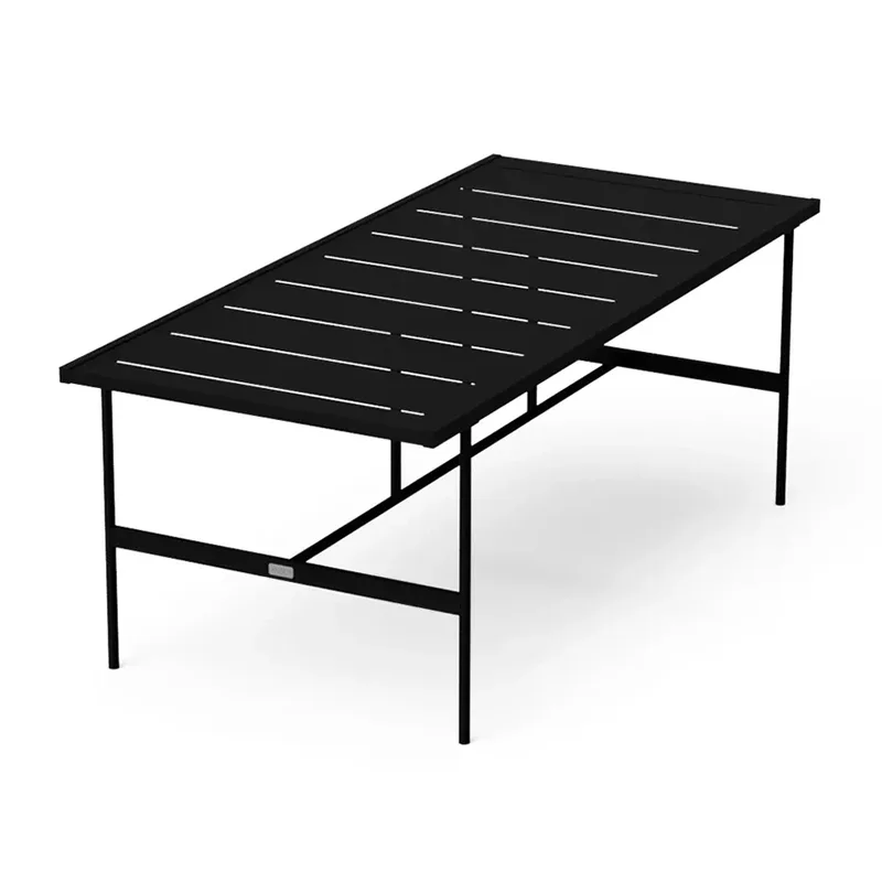 Stačiakampio formos lauko valgomojo stalas